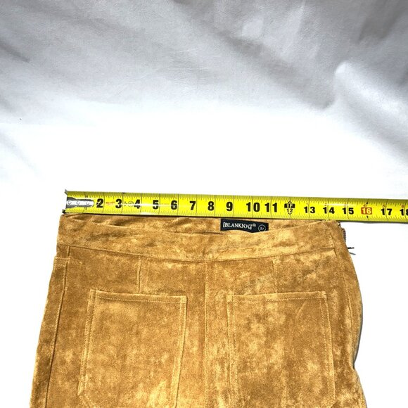 Blank NYC Sueded finish Pants 27 gold Boot Cut Stretch - Picture 9 of 9